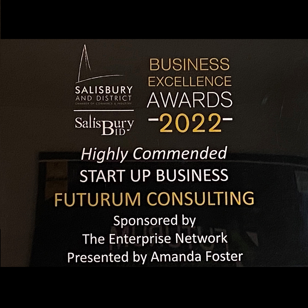 Salisbury Business Excellence Awards 2022 - Futurum Consulting - Highly Commended - Start Up Business